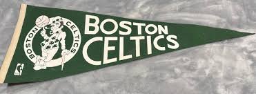 Vintage 80s Boston Celtics Pennant- Great Shape 30"- NBA ...