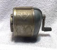 Vintage Boston KS Pencil Sharpener Hand Crank 8-Hole USA ...