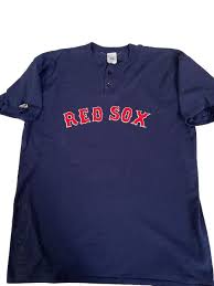 Majestic Boston (Red Sox) Shirt Adult 2XL Navy Blue Short Sleeve Baseball # 53 | eBay