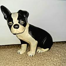 Vintage | Accents | Vintage Boston Terrier French Bulldog 3 Lb Cast Iron Doorstop Paperweight Dog | Poshmark