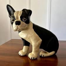 Vintage Cast Iron Boston Terrier Doorstop 7 1/2” 3.62lbs Signed and Numbered EMIG #8081 - Etsy