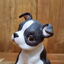 LENOX Boston Terrier Puppy Dog Sculpture - Etsy