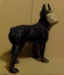 Vintage Cast Iron Door Stop. Animal. Black & White Boxer Dog. | eBay Australia