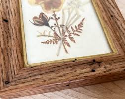 Set of 2 Pressed Flower Art W Worm Wood Frames/ Lovely Original Floral Art / Preserved Pansies & Botanical Wild Flowers Unique Frames - Etsy