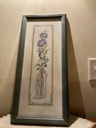 Purple Flowers in a Jar Art Print Signed Sarah Malin Framed ...