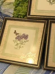 Floral Framed Prints Wall Art Home Interiors Vintage Purple ...