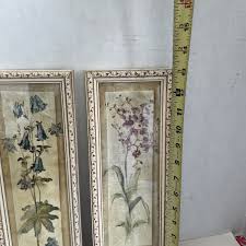 Vtg Art Prints Columbine & Orchid Solid Wood Frames French ...