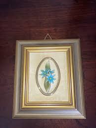 Vintage Capodimonte 3d mini Floral September wall plaque ...