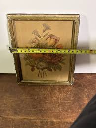 Vintage Floral Print by J.L. Prévost Framed Wood Frame Painted Gilt Edge 8x6.5" | eBay