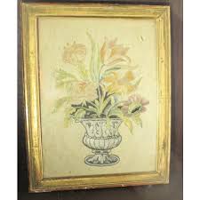 18th Century Italian Framed Silk Embroidery Panel | Chairish