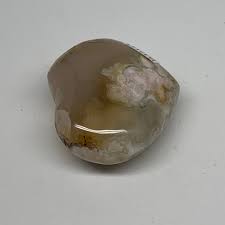 Cherry Blossom Flower Agate Heart Crystal, Polished Crystal ...