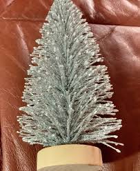 Christmas Village Silver Tree 6” Tall | Great Condition as ...