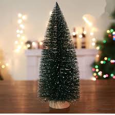 Buy Mini Christmas Tree Miniature Christmas Tree with Wooden Base Bottle Brush Mini Trees Table top Decoration for Living Room - Christmas Decoration (9) Online at Low Prices in India - Amazon.in