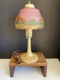 Boudoir Lamp/reverse Painted Shade - Etsy