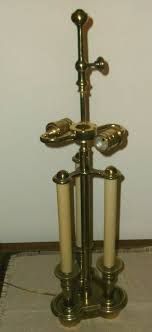 Ethan Allen Brass Double Light Desk Lamp | eBay