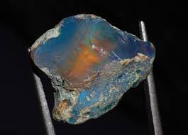 Raw Ethiopian Opal Gemstone - Dark Smoke Hue - Stunning ...