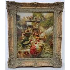 Lot - Large Painting Oil on Board, N Henry Bingham