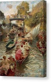 Sunday Afternoon, Boulters Lock, Edward John Gregory Canvas ...