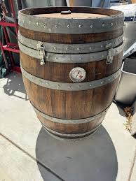 Custom World Cooperage Wine Barrel BBQ Smoker – Unique ...