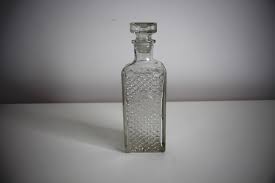 Soviet Vintage Glass Decanter "lion Head" / 500 Ml Bottle ...