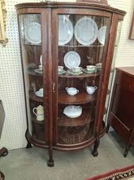 Antique Curved Glass Cabinet | eBay