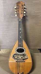 Antique Bowl back Mandolin Shell MOP Inlaid Pickguard ...