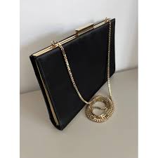 Silk clutch bag Salvatore Ferragamo Black in Silk - 44462558