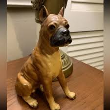 Other | Vintage Antique Chalkware German Boxer Figurine ...