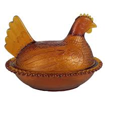 Amber Glass Chicken | eBay