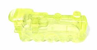 Sold at Auction: Vaseline Uranium Green Glass Train Engine