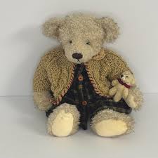 RUSS BERRIE BEARS “Cosette” with Baby Teddy On Arm Lovely ...
