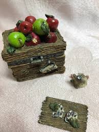 Vintage Boyds Bear Treasure Box ~ Candice's Apple Crate With ...