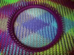 Loom Knit Planned Pooling/dazzling Diamonds Scarf - Etsy