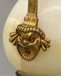 C. 1920 Superb Quality Antique French Amphora Lamp Onyx Gilt ...