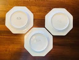 Paradox Octagon Shaped Botanical Lunch Salad Plates Made in ...