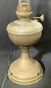 2) Lovell & Co Hitchcock 1888 Brass Oil Lamps