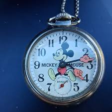 Vintage MICKEY MOUSE Bradley Pocket Watch -- Model 6938 | eBay