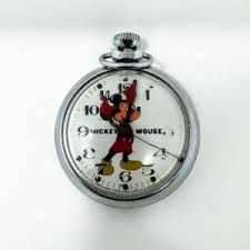 1970s Vintage Mickey Mouse Great Britain Smith Int LTD Wind-up Pocket Watch - Etsy