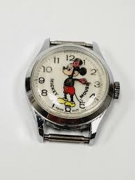 Vintage Basis Watch ~ Walt Disney Mickey Mouse ~ Swiss Manual Wind 1 Jewel Watch | eBay