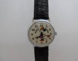 Vintage Swiss Made Minnie Mouse Mechanical Watch Made ...