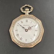 Vintage Bradley Time Pocket Watch Mechanical Swiss One Jewel ...