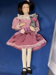 Girl Doll with Cat Porcelain Kitty Love Avon Childhood ...