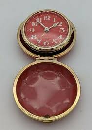 Vintage TOKYO TOKEI Travel Table Alarm Clock Red Plastic Made in Japan 2 Jewels | eBay