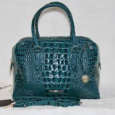 Brahmin | Bags | Nwt Brahmin Marissa Satchel Teal Juniper ...