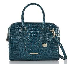 Brahmin Melbourne Marissa Satchel Bag Juniper (Teal ...
