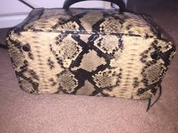 Rebecca Minkoff Morning After Mini Beige Snake Skin ...