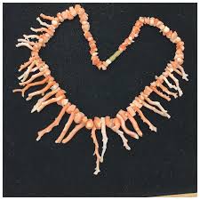 Vintage 14 Inch Pink Branch Coral Necklace. For Sale at Ruby ...