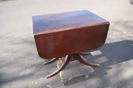 Vintage Federal PHYFE DUNCAN Style Triple Pedestal Drop-Leaf ...