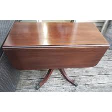 Brandt Furniture Sheraton Style Dropleaf Pedestal Dining ...