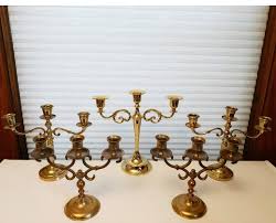 Brass 3-arm candelabras for rent from Delicate Dishes ...